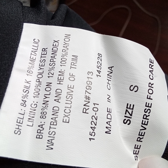 Mimi Maternity Silk Blend Dress With Spaghetti Straps Black. Lined. Sz Small - Picture 8 of 9